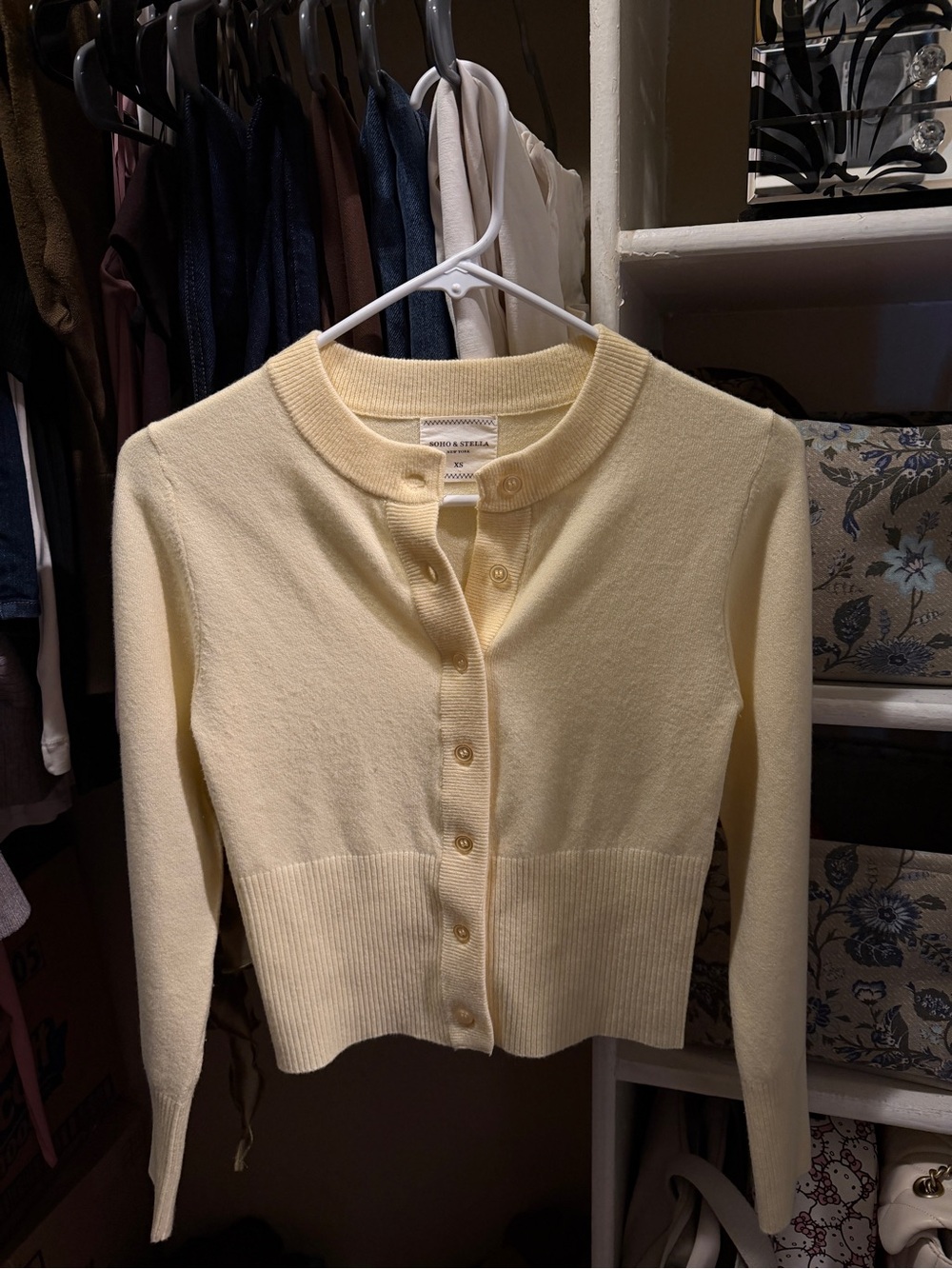Coquette yellow cardigan